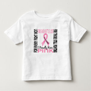 Brustkrebs trage ich stolz Rosa 2 Kleinkind T-shirt