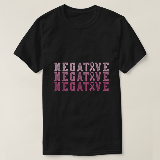 Brustkrebs Triple Negative Pink Ribbon Krieger T-Shirt (Design vorne)