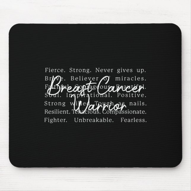 Brustkrebs-Überlebende-Bewusstseins-Unterstützung  Mousepad (Vorne)
