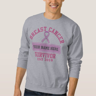 Brustkrebs-Überlebender ($29,95) PERSONIFIZIEREN Sweatshirt