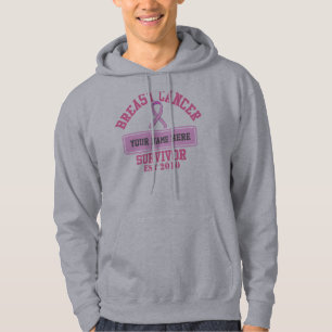 Brustkrebs-Überlebender ($44,95) PERSONIFIZIEREN Hoodie