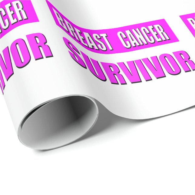 Brustkrebs-Überlebender Geschenkpapier (Rolleneckpunkt)