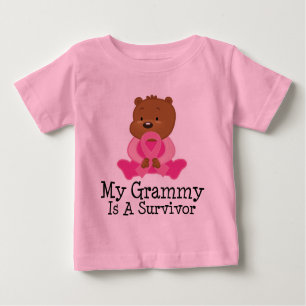 Brustkrebs-Überlebender Grammy Baby T-shirt