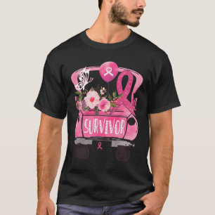 Brustkrebs-Überlebender Ribbon Truck Hope Awarenes T-Shirt
