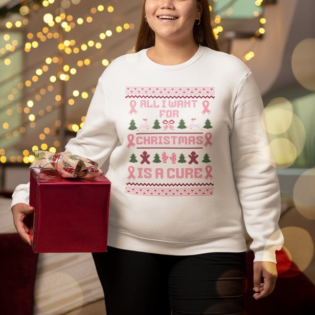 Brustkrebs Ugly Christmas Sweater, Geschenk Sweatshirt (Von Creator hochgeladen)