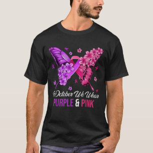 Brustkrebs und Bewusstsein für Häusliche Gewalt Po T-Shirt