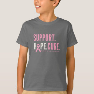 Brustkrebs unterstützen Hoffnung Heilung Kids T -  T-Shirt