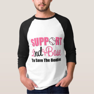 Brustkrebs-Unterstützung 2. Base T-Shirt