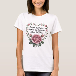 Brustkrebs Unterstützung Bewundere Ehre Brustkrebs T-Shirt