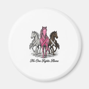 Brustkrebs-Unterstützung Pferd Vektor-Shirt-Design Magnet