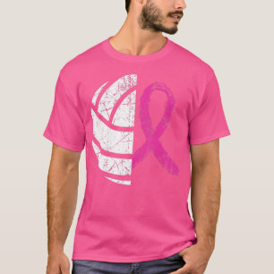 Brustkrebs Volleyball Pink Ribbon Awareness Cos T-Shirt