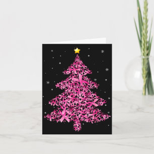 Brustkrebs-Weihnachts-Santa-Hut Grafik Karte