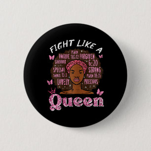 Brustkrebs wie Queen Afro Survivor Aware Button