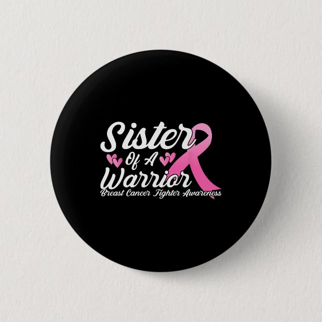 Brustkrebsbekämpfungsisterin eines Kriegers Button (Vorderseite)