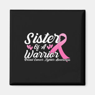 Brustkrebsbekämpfungsisterin eines Kriegers Magnet