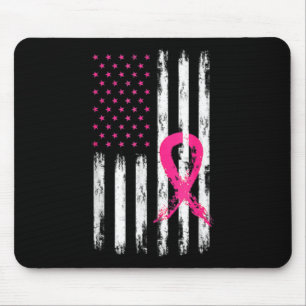 Brustkrebsbewusstsein bei Frauen Vintage Amerikani Mousepad