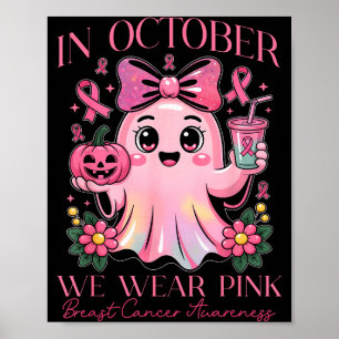 Brustkrebsbewusstsein für Nk Oktober und Halloween Poster