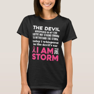 Brustkrebsbewusstsein Ich Bin Der Sturm T-Shirt