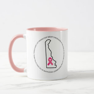Brustkrebsbewusstsein in Delaware Tasse