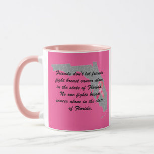 Brustkrebsbewusstsein in Florida Tasse