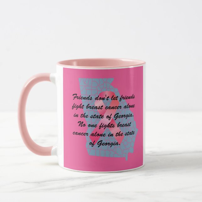 Brustkrebsbewusstsein in Georgia  Tasse (Links)