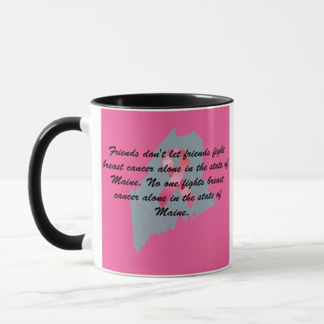 Brustkrebsbewusstsein in Maine Tasse (Links)