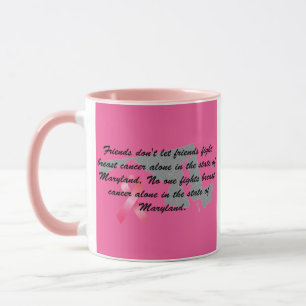 Brustkrebsbewusstsein in Maryland Tasse
