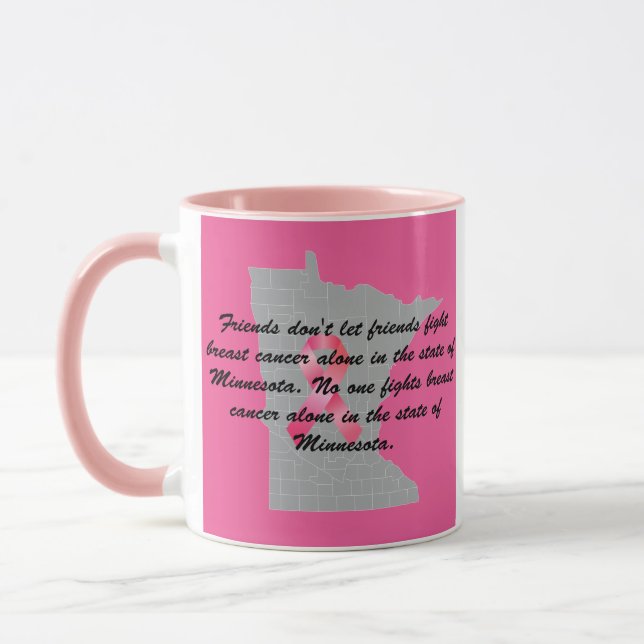 Brustkrebsbewusstsein in Minnesota  Tasse (Links)