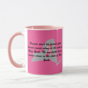 Brustkrebsbewusstsein in New York  Tasse