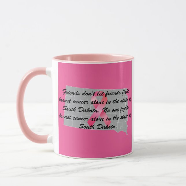 Brustkrebsbewusstsein in South Dakota  Tasse (Links)