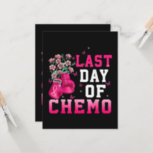 Brustkrebsbewusstsein Letzter Tag der Chemo Kriege Einladung