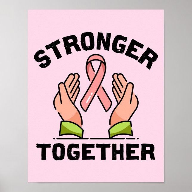Brustkrebsbewusstsein Poster (Vorne)