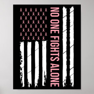 Brustkrebsbewusstsein Rosa Band USA Amerikanisch F Poster