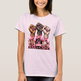 Brustkrebsbewusstsein Starke Frauen Unterstützung T-Shirt
