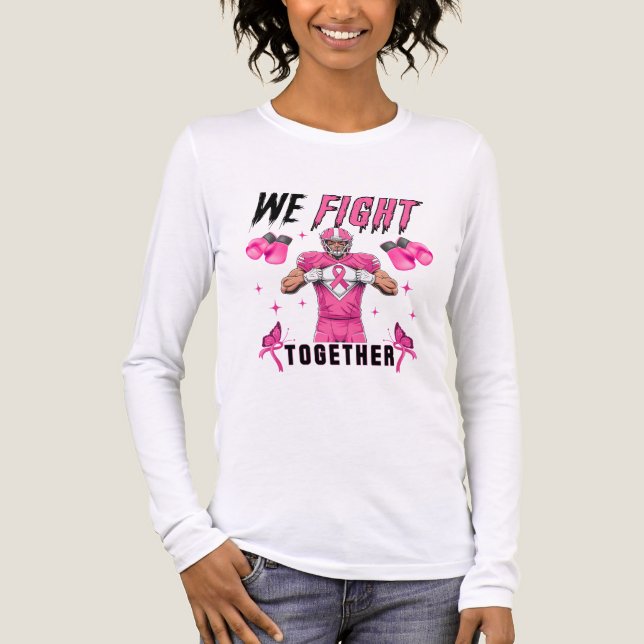 Brustkrebsbewusstsein Tri-Blend Shirt (Vorderseite)