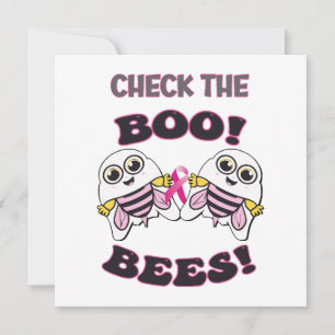 Brustkrebsbewusstsein Überprüfe die Boo-Bees