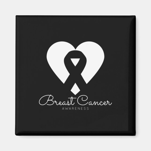 Brustkrebsbewusstsein - Weltkrebstag Februar Magnet (Vorne)
