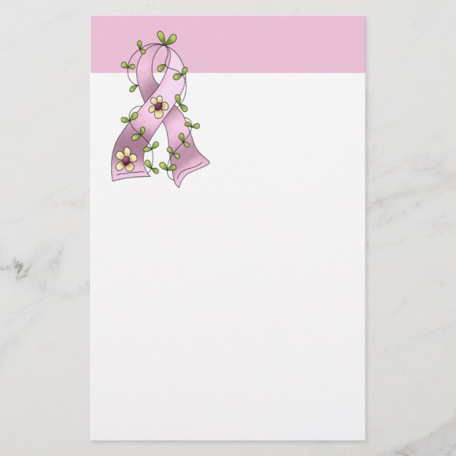 Brustkrebserkrankung Briefpapier (Vorderseite)