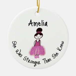 Brustkrebserkrankung Keramik Ornament