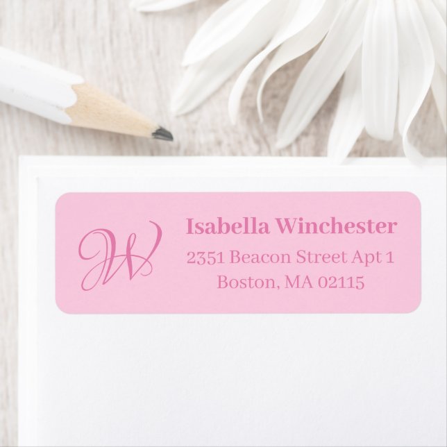 Brustkrebserkrankung Monat rosa mit Monogramm (Insitu)