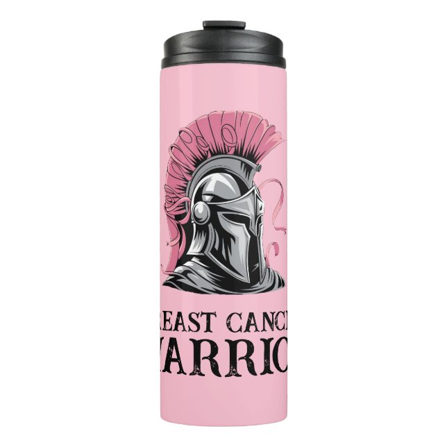 Brustkrebserkrankung Thermosbecher (Vorderseite)
