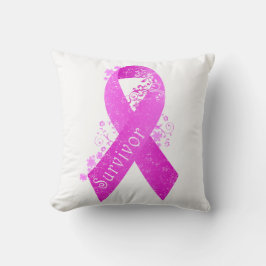 Brustkrebserkrankung Vintag Kissen