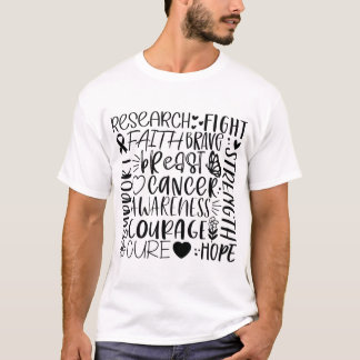 Brustkrebsforschung und T - Shirt bekämpfen