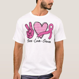 Brustkrebsmonat Friedensliebe Krebs T-Shirt
