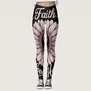 Brustkrebsmonat Glaube Hoffnung Heilung Leggings