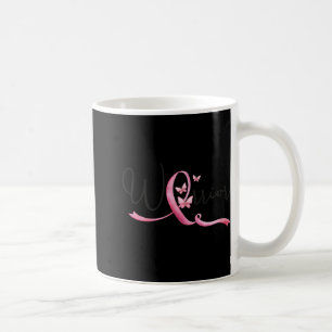 Brustkrebsmonat Schmetterlinge Rosa Band Frauen Kaffeetasse