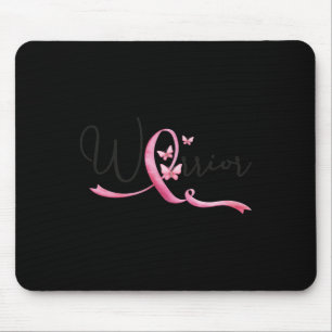 Brustkrebsmonat Schmetterlinge Rosa Band Frauen Mousepad
