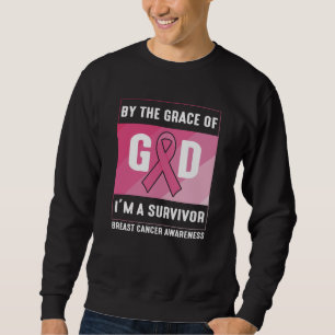 Brustkrebsüberlebung Gottes Gnade Christlich Sweatshirt