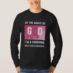 Brustkrebsüberlebung Gottes Gnade Christlich T-Shirt