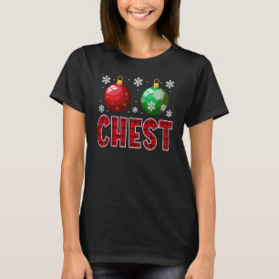 Brustnüsse Weihnachten passende Paar Kastanien 7 T-Shirt